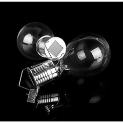 Lampa Solara LED Decorativa sub forma de Bulb, pentru exterior, suspendata, IP65, Ultron Transparent, lumina rece, Kaveny