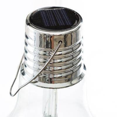 Lampa Solara LED Decorativa sub forma de Bulb, pentru exterior, suspendata, IP65, Ultron Transparent, lumina rece, Kaveny