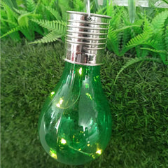 Lampa Solara LED Decorativa sub forma de Bulb, pentru exterior, suspendata, IP65, Ultron Verde, Kaveny