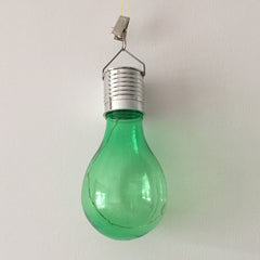 Lampa Solara LED Decorativa sub forma de Bulb, pentru exterior, suspendata, IP65, Ultron Verde, Kaveny