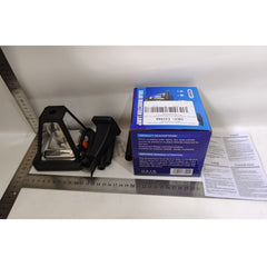 Lampa Solara LED, Kaveny, Tip Felinar, pentru Perete/Sol, 10.8 x 12.3 x 46 cm, 3 Moduri, Lumina Calda, din ABS si PP, Negru
