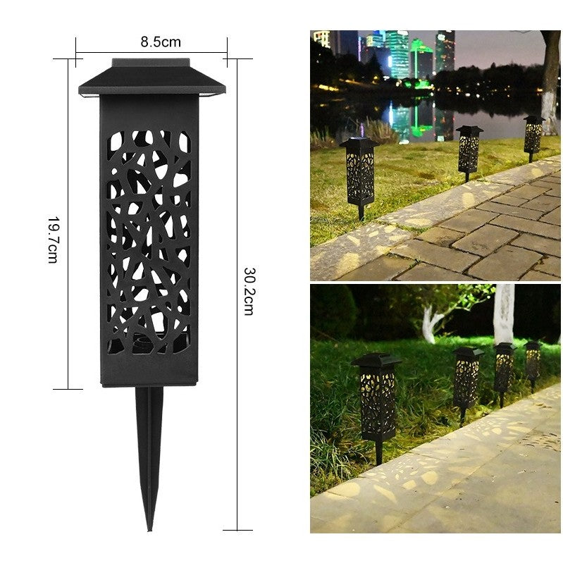 Lampa solara LED Kaveny, tip felinar cu acoperis, pentru gradina, inaltime 30.2 cm, putere 0.2W, 1.2V, 600mAh, alb cald