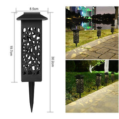 Lampa solara LED Kaveny, tip felinar cu acoperis, pentru gradina, inaltime 30.2 cm, putere 0.2W, 1.2V, 600mAh, alb cald