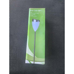 Lampa Solara pentru Gradina, Kaveny, Set 2 buc, Tip LED, Model Lalea Tulip Light, Timp de Functionare 6-8 h, Inaltime 62 cm, Rezistenta la Apa, Alb