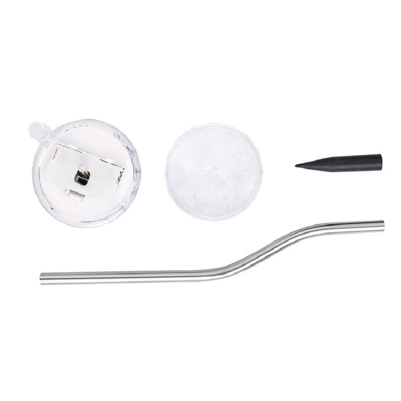 Lampa solara LED tip Diamant pentru gradina Kaveny, inaltime 30 cm, 2V, ABS, 600mAh, alb cald