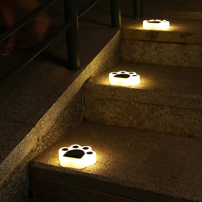 Lampa solara LED, Tip laba de urs, pentru gazon sau gradina, Rezistenta la apa, Kaveny, Alb cald
