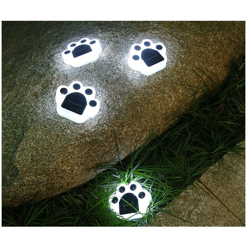 Lampa solara LED, Tip laba de urs, pentru gazon sau gradina, Rezistenta la apa, Kaveny, Alb rece
