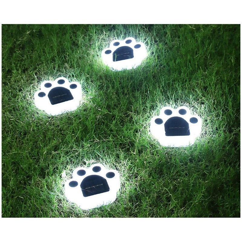 Lampa solara LED, Tip laba de urs, pentru gazon sau gradina, Rezistenta la apa, Kaveny, Alb rece