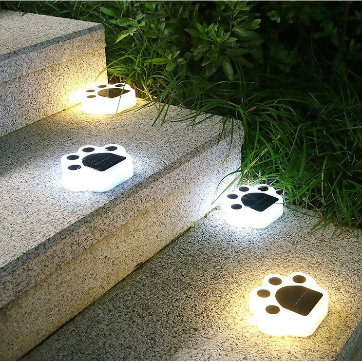 Lampa solara LED, Tip laba de urs, pentru gazon sau gradina, Rezistenta la apa, Kaveny, Alb rece