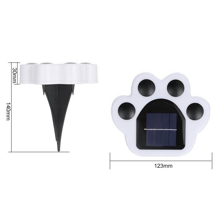 Lampa solara LED, Tip laba de urs, pentru gazon sau gradina, Rezistenta la apa, Kaveny, Multicolor