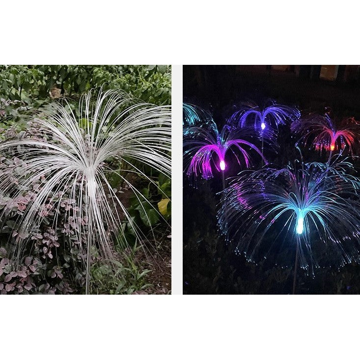 Lampa solara LED tip Meduza, inaltime 90 cm, Pentru gradina, Kaveny