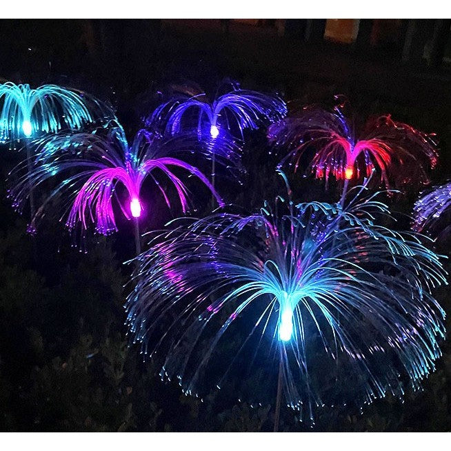 Lampa solara LED tip Meduza, inaltime 90 cm, Pentru gradina, Kaveny