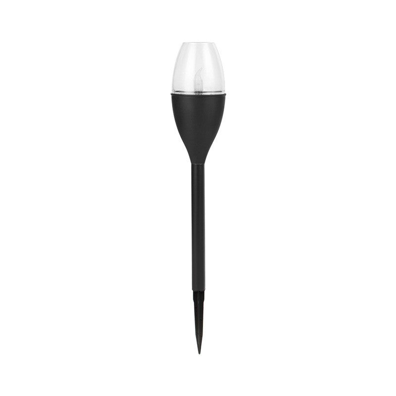 Lampa solara LED tip pahar de vin pentru gradina Kaveny, inaltime 37.5 cm, efect de flacara, material PVC si ABS, 2V, 200mAh, alb rece