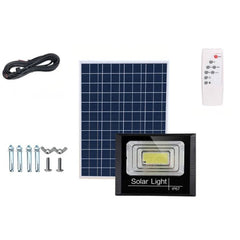 Lampa solara stradala, Kaveny, 281 LED, 150 W, cu panou solar, brat de montare inclus