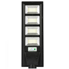 Lampa solara stradala Kaveny, cu telecomanda, senzor de miscare si lumina, suport prindere, 192 LED-uri, IP65, ABS, 8AH, 200W, temperatura culoare 6500K, 58.6x18.8x5 cm, autonomie 10-12 ore, negru