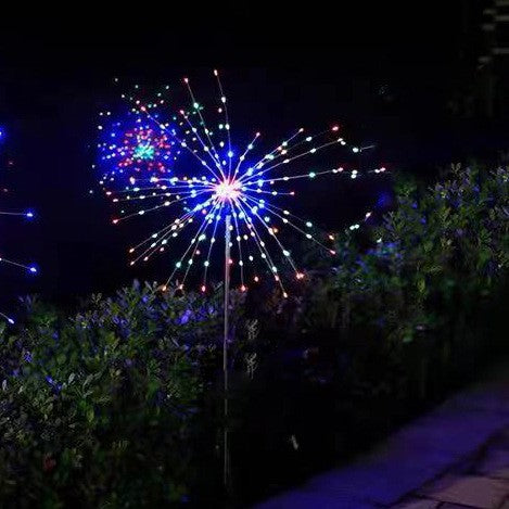 Lampa solara sub forma de artificii, 120 LED-uri, multicolor, Kaveny