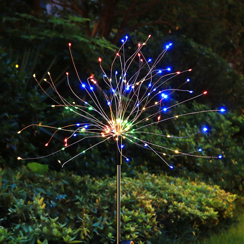 Lampa solara sub forma de artificii, 120 LED-uri, multicolor, Kaveny