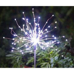 Lampa solara sub forma de artificii, 90 LED-uri, alb rece, Kaveny
