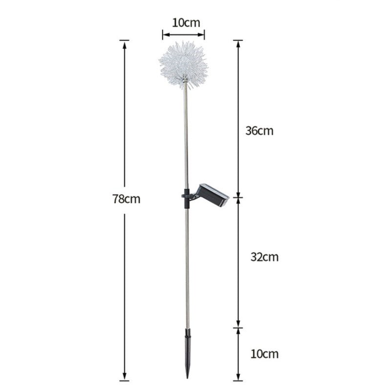 Lampa solara sub forma de Papadie,  alb cald, Kaveny