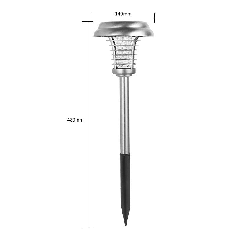 Lampa solara tip torta Kaveny, anti-insecte, tantari, UV, LED, 1.2V, IP65, 1 LED, material ABS, 48 x 14 cm, gri