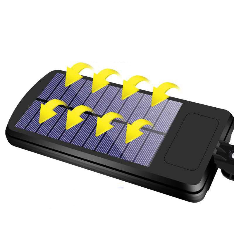 Lampa Solara De Exterior LED Kaveny, 36 cm x 11.5 cm, 2400Lumeni 100 COB LED 20 W - echivalent 160 W bec incadescent, IP65, Senzor de Miscare, Senzor de Lumina, 1 Grila, Alb Rece