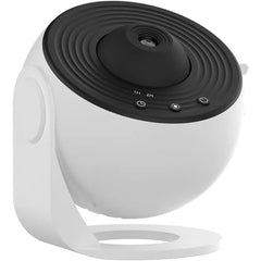 Lampa Tip Proiector Galaxie, Kaveny, pentru Dormitor, Tematica Cer Instelat, Model Glob, HD, Rotire 360 de Grade, 20 de Imagini, Incarcare USB, 10 W, 15x15 cm, Alb Negru