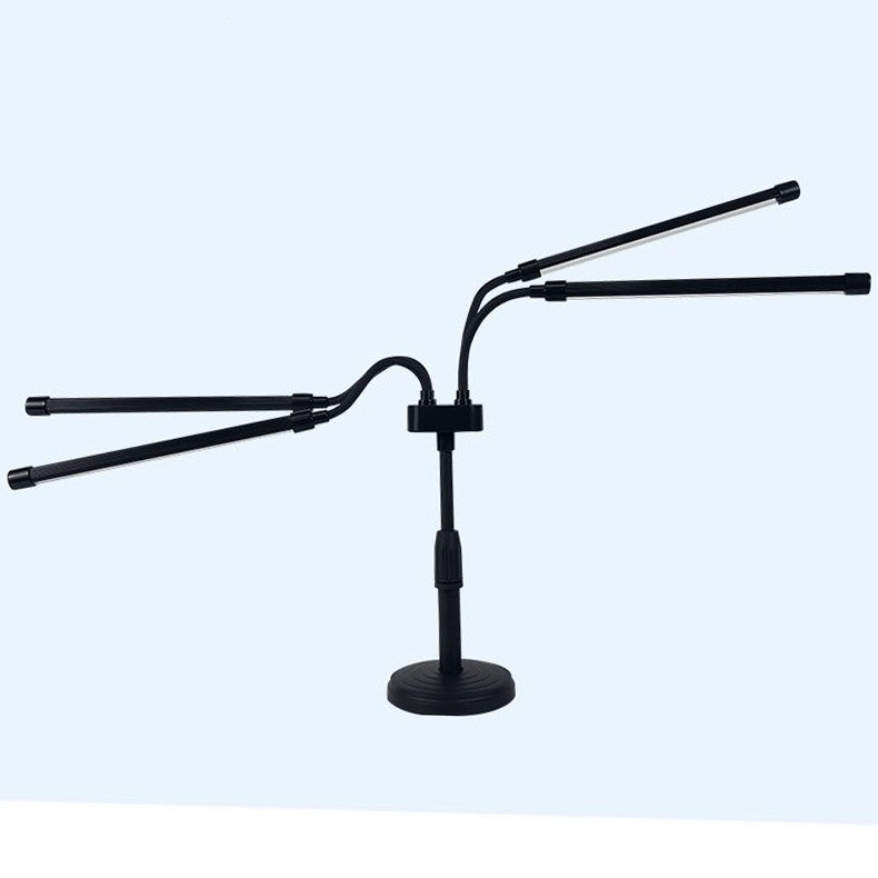 Lampa UV pentru cresterea plantelor, Kadeny, conectare la retea, 20W, 4 capete, 72 LED-uri, ajustabila pana la 66.5 cm, Lumina Alb Mov 