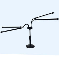 Lampa UV pentru cresterea plantelor, Kadeny, conectare la retea, 20W, 4 capete, 72 LED-uri, ajustabila pana la 66.5 cm, Lumina Alb Mov 