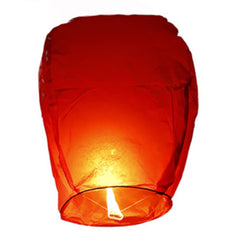 Lampion zburator, Kaveny, hartie biodegradabila, Rosu
