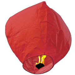 Lampion zburator, Kaveny, hartie biodegradabila, Rosu
