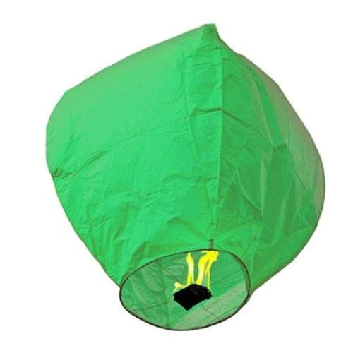 Lampion zburator, Kaveny, hartie biodegradabila, Verde