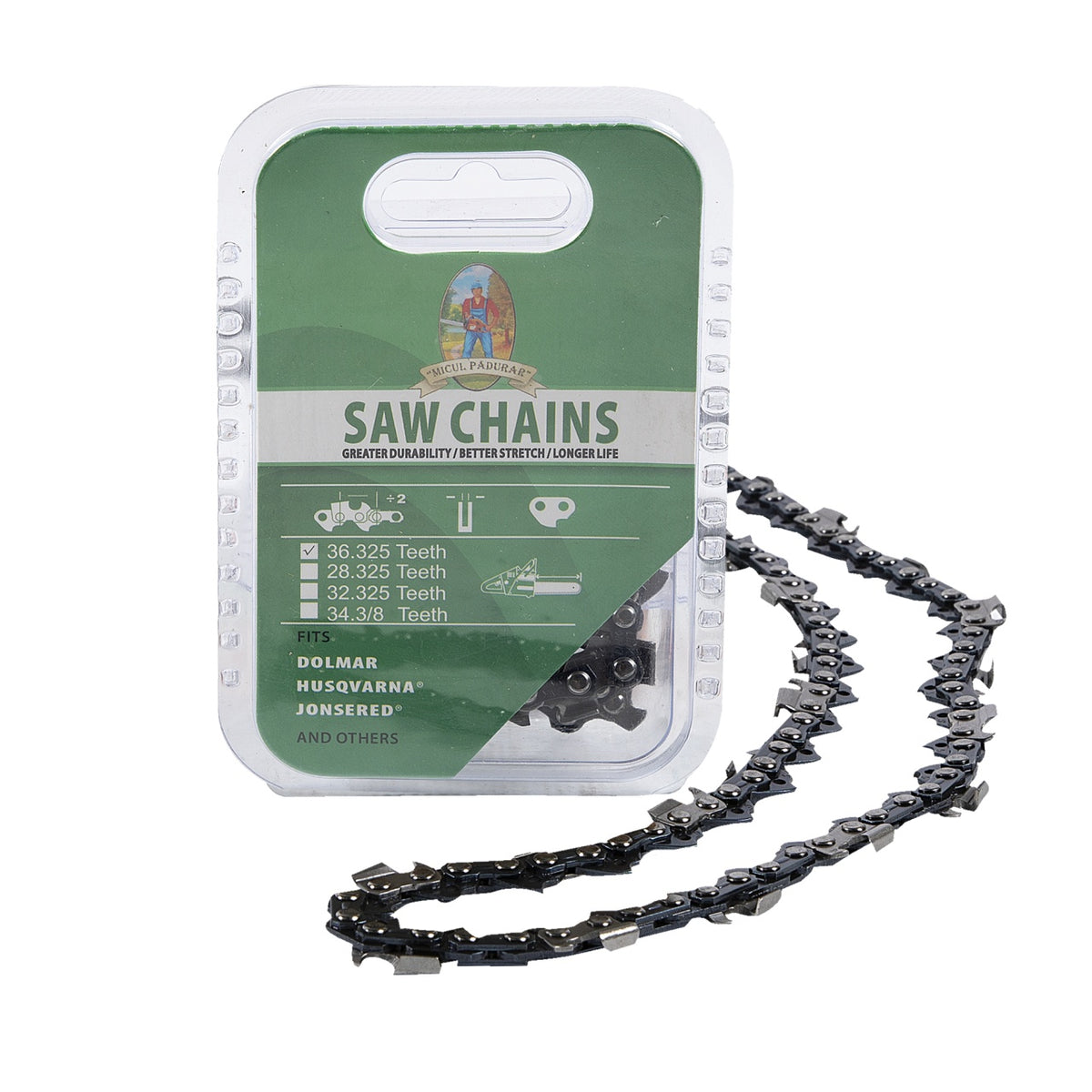 Lant drujba Micul Padurar, lungime 18'', pas 0.325'', grosime 1.5mm, 72 pinteni, 36 dinti, full chisel