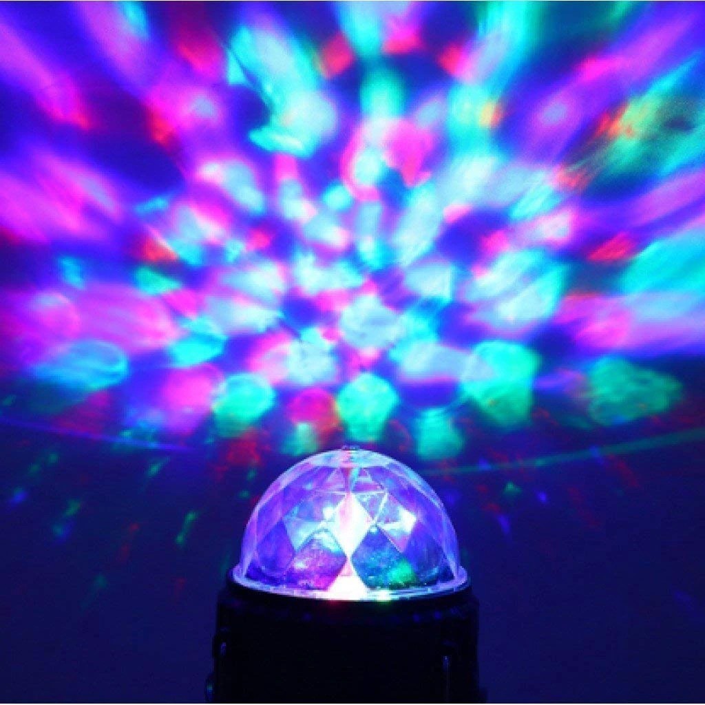 Lanterna pliabila de camping Magic cool cu lampa disc si USB Kaveny, Lanterna, Felinar, Acumulator 1200 mAh, reincarcabila, 6 LED + 1 W + 3C culori, Albastru