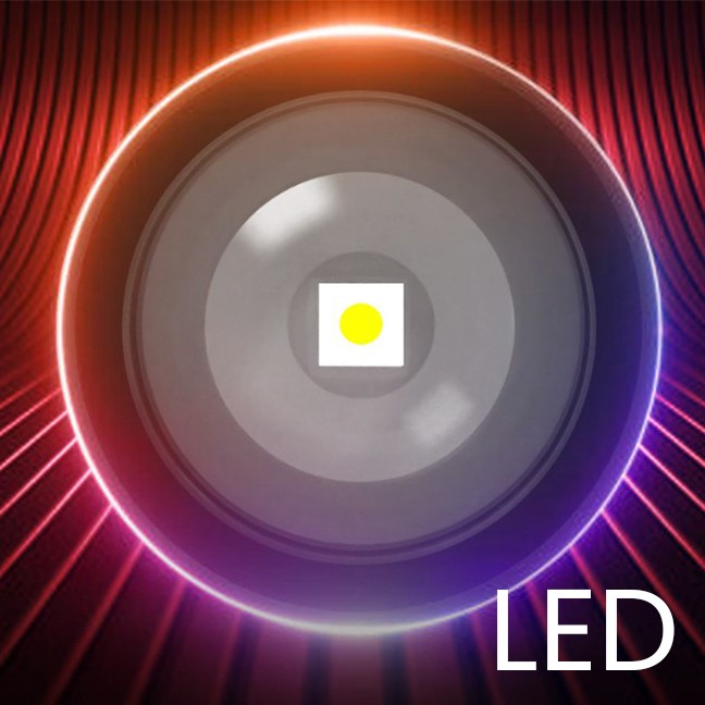 Lanterna LED Lumina Alba, Kadeny, Lanterna cu Zoom Telescopic, Baterie externa, din Aluminiu + ABS, 1800 mAh, 17 x 4 x 3 cm, Negru