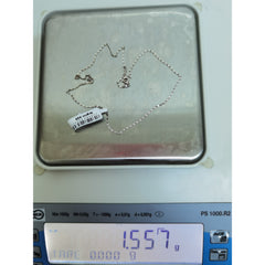 Lantisor din Argint 925, model plat rotund (ccc), 1.55 g, 39 cm