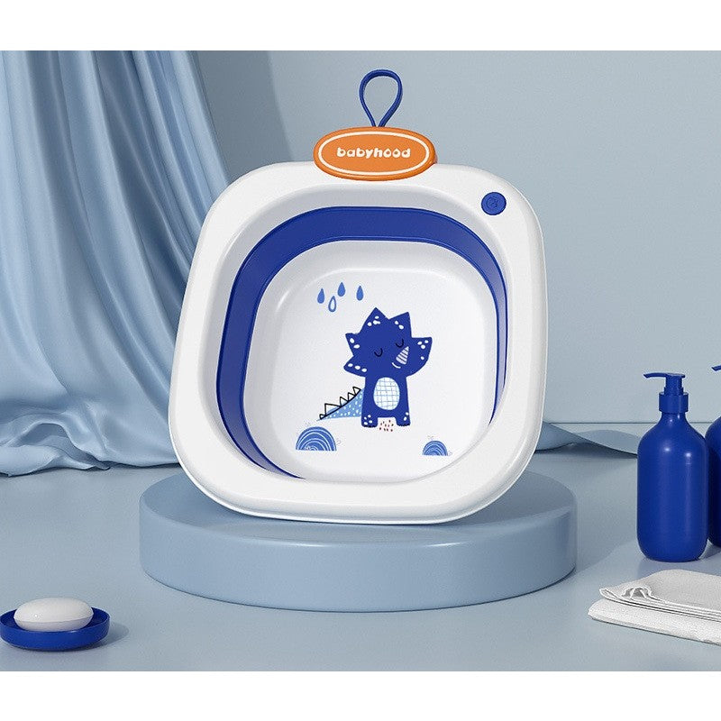 Lavoar Pliabil, Kadeny, pentru Copii 1-8 Ani, Model Animat, din PP+TPE, 32x29x10 cm, Albastru