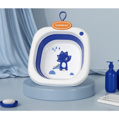 Lavoar Pliabil, Kadeny, pentru Copii 1-8 Ani, Model Animat, din PP+TPE, 32x29x10 cm, Albastru