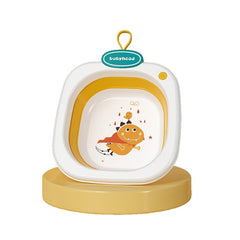 Lavoar Pliabil, Kadeny, pentru Copii 1-8 Ani, Model Animat, din PP+TPE, 32x29x10 cm, Portocaliu