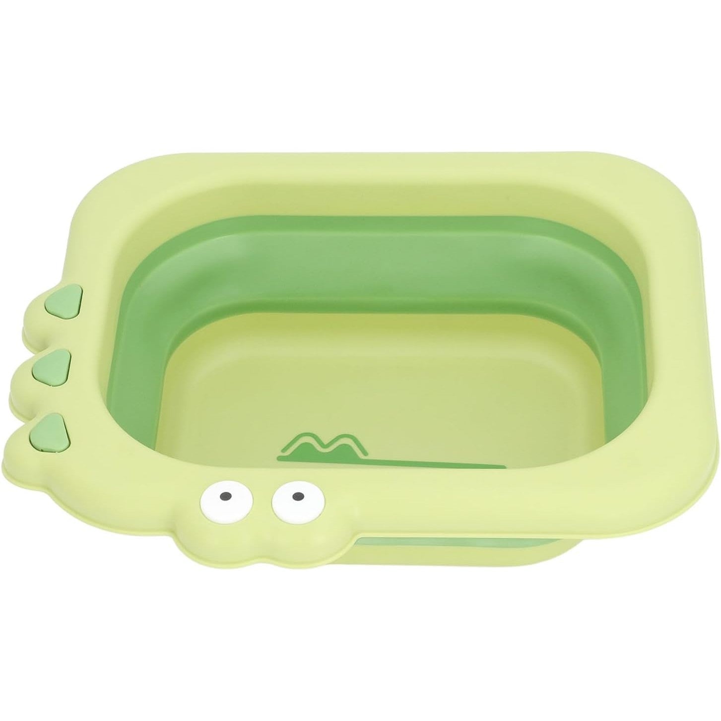 Lavoar Pliabil, Kadeny, pentru Copii, din PP/TPE, Portabil, Model Crocodil, 30x24.5x9 cm, Verde
