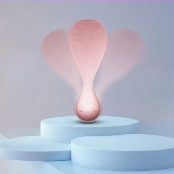 Lingura de Orez Termorezistenta, Kadeny, Roz, cu Baza Antialunecare, Perfecta pentru Preparare si Servire