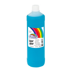 Lipici lichid Fiorello, 1l, hartie si carton, lavabil, albastru-transparent dupa uscare, 130-1834