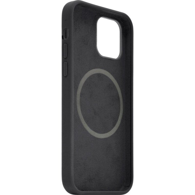 Husa protectie Kaveny compatibila cu iPhone 14 Pro Max, Liquid MagSafe, ring-shaped, magnetica, Negru