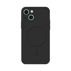 Husa protectie Kaveny compatibila cu iPhone 13 Pro (6.1), Liquid MagSafe, ring-shaped, magnetica, Negru