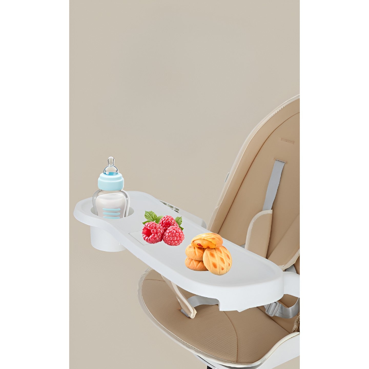 Carucior Sport Kaveny 3in1, 6-36 Luni, Reversibil, Pliabil, Tavita pentru Masa, Pozitie de Somn, Centura de Siguranta, Roti 360, Suport Pahar, Copertina pentru Soare, 33x66x85cm, Alb Model Pisica