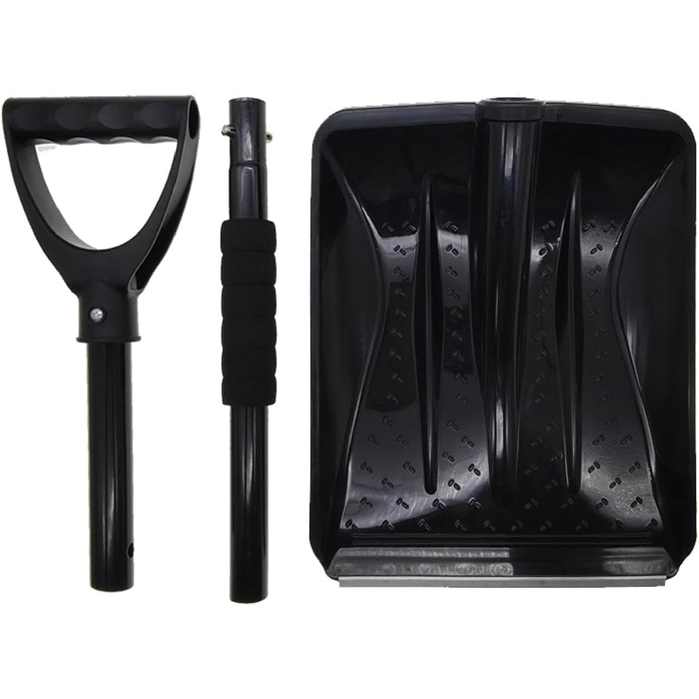 Lopata de Zapada, Kadeny, Multifunctionala, Demontabila, cu Maner Antiderapant, Aluminiu, Plastic, Solutia pentru Iarna, pentru Deszapezire, 80x11x25.7 cm, Neagra