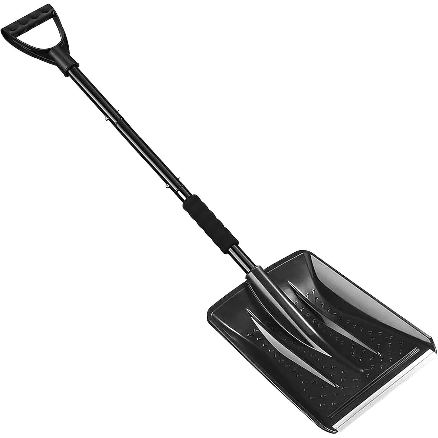 Lopata de Zapada, Kadeny, Multifunctionala, Demontabila, cu Maner Antiderapant, Aluminiu, Plastic, Solutia pentru Iarna, pentru Deszapezire, 80x11x25.7 cm, Neagra