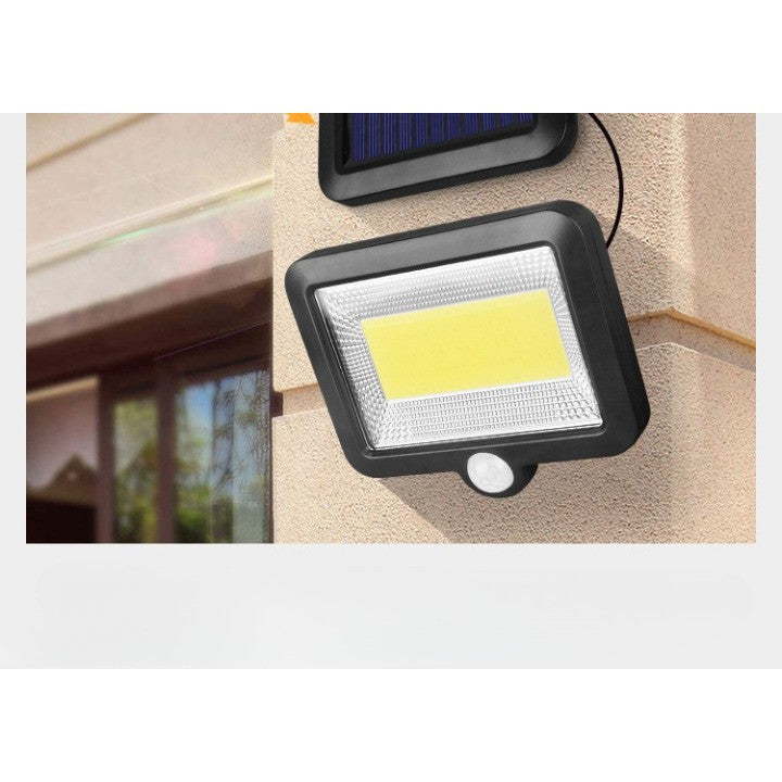 Lumina cu incarcare solara, 100 LED cu 1 grila pe inductie, montaj pe perete, Kaveny