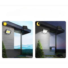 Lumina cu incarcare solara, 100 LED cu 1 grila pe inductie, montaj pe perete, Kaveny
