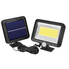 Lumina cu incarcare solara, 100 LED cu 1 grila pe inductie, montaj pe perete, Kaveny