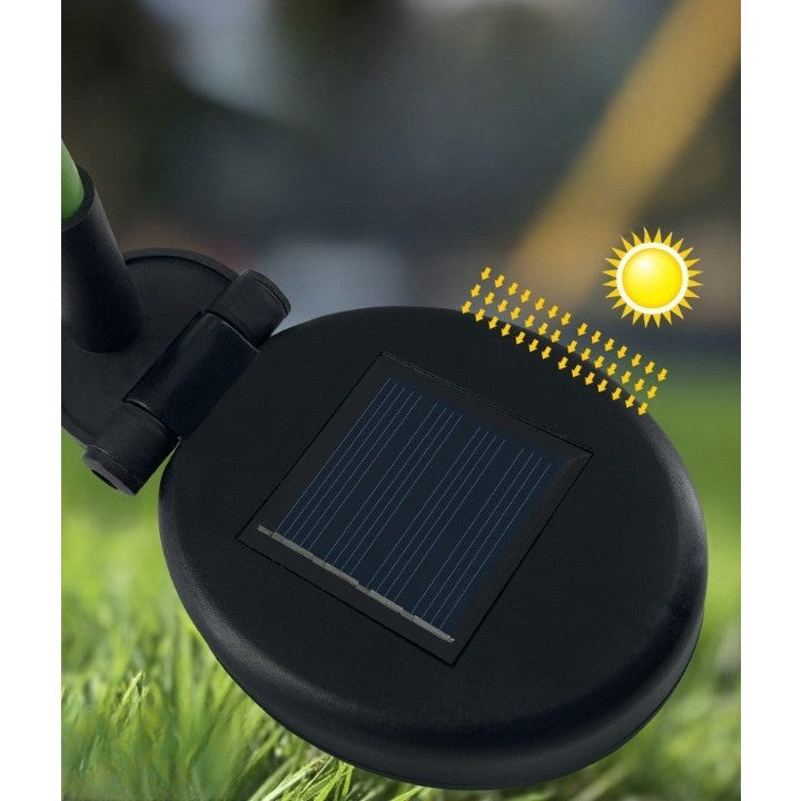 Lampa Solara LED tip Crizantema cu o floare pentru Gradina, Inaltime 80 cm, Kaveny